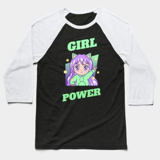 Girl Power Baseball T-Shirt